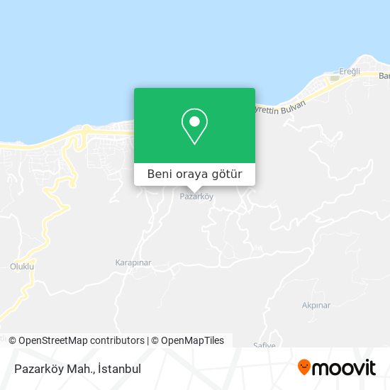 Pazarköy Mah. harita