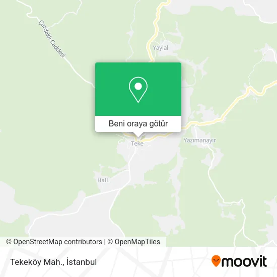 Tekeköy Mah. harita