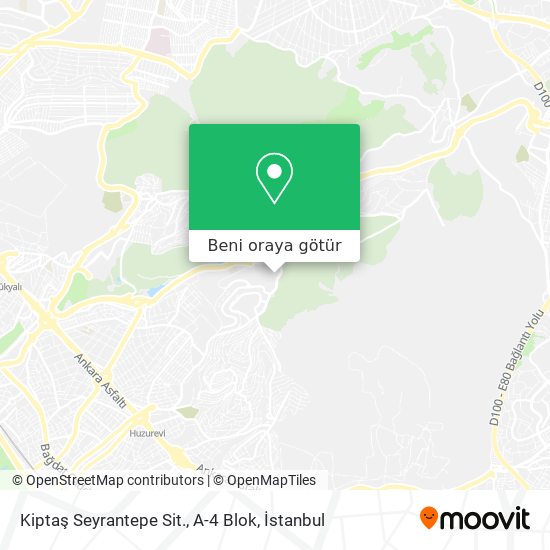 Kiptaş Seyrantepe Sit., A-4 Blok harita
