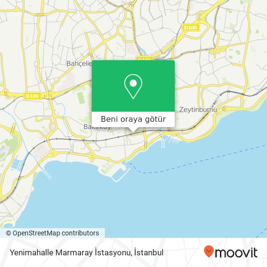 Yenimahalle Marmaray İstasyonu harita