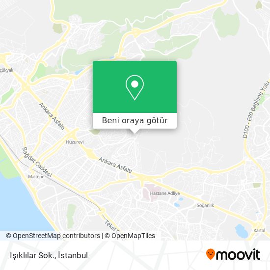 Işıklılar Sok. harita