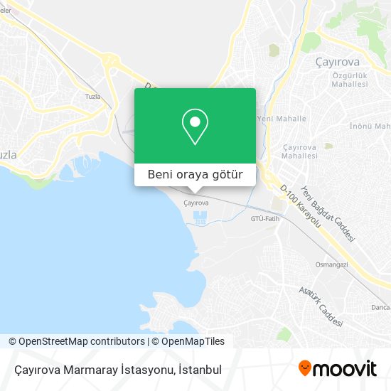 Çayırova Marmaray İstasyonu harita