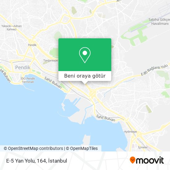 E-5 Yan Yolu, 164 harita