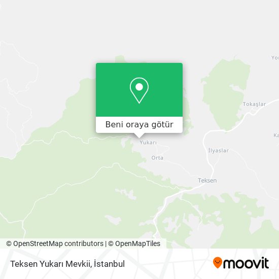 Teksen Yukarı Mevkii harita