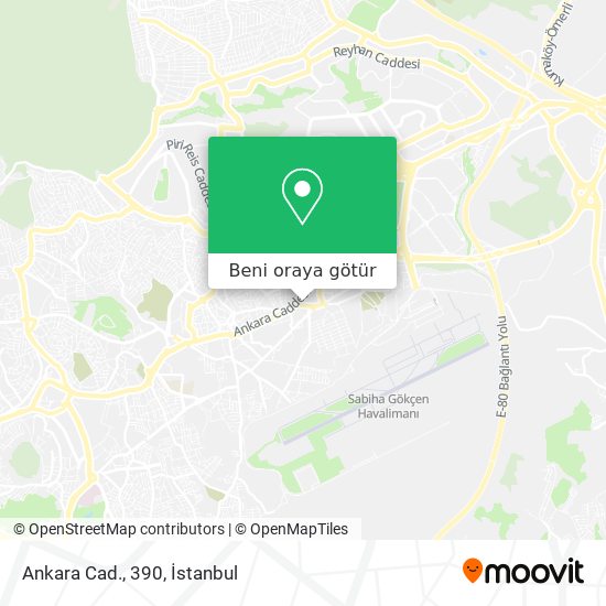 Ankara Cad., 390 harita