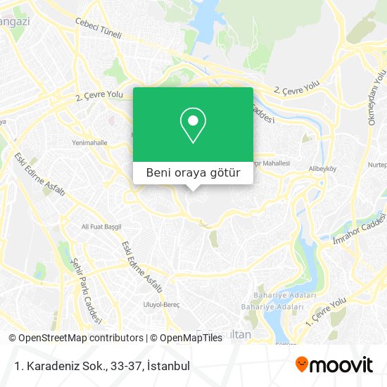1. Karadeniz Sok., 33-37 harita