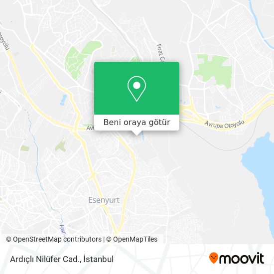 Ardıçlı Nilüfer Cad. harita