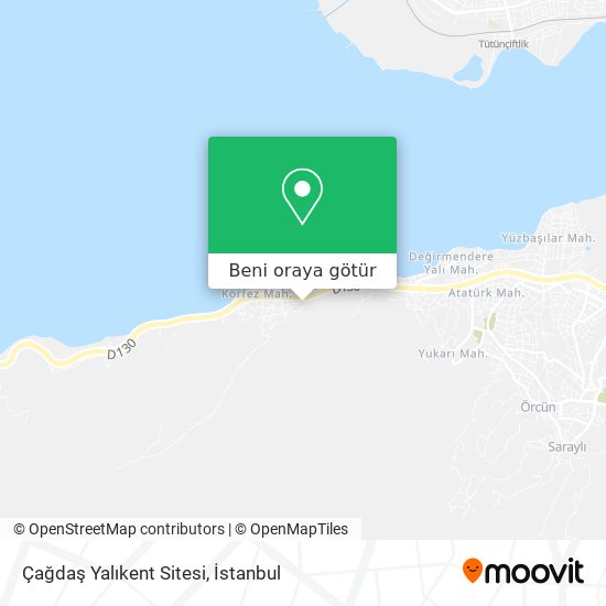 Çağdaş Yalıkent Sitesi harita
