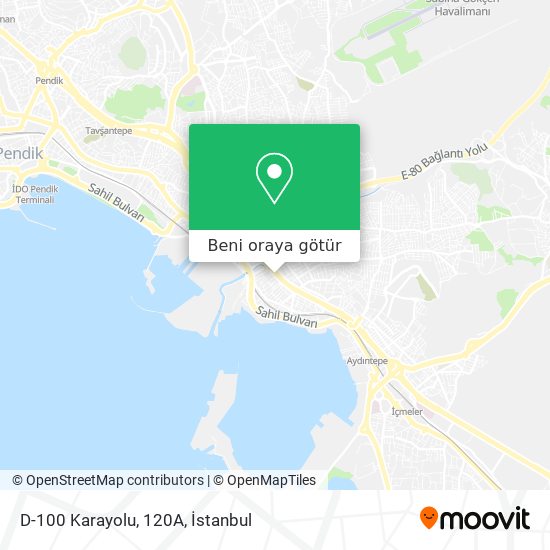 D-100 Karayolu, 120A harita