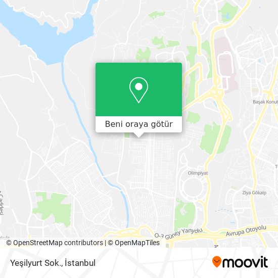 Yeşilyurt Sok. harita