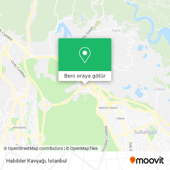 Habibler Kavşağı harita