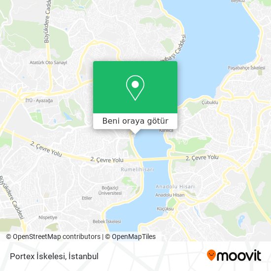 Portex İskelesi harita