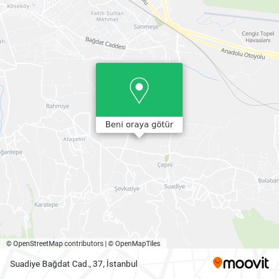 Suadiye Bağdat Cad., 37 harita