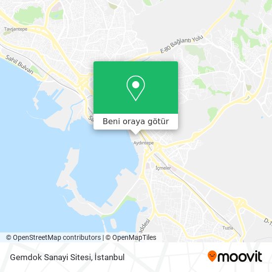 Gemdok Sanayi Sitesi harita