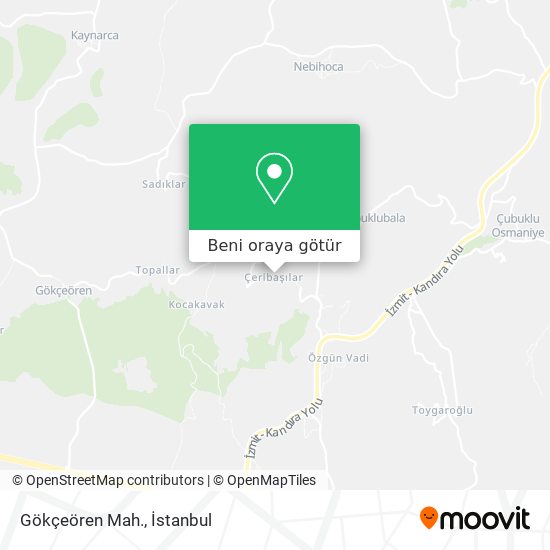 Gökçeören Mah. harita