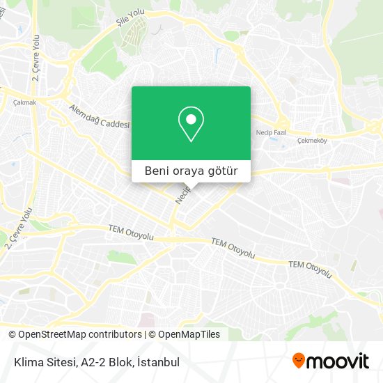 Klima Sitesi, A2-2 Blok harita