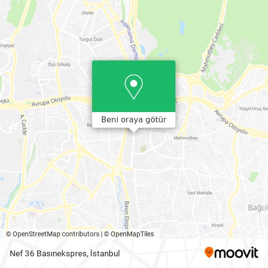 Nef 36 Basınekspres harita