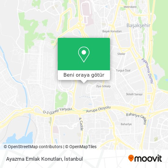 Ayazma Emlak Konutları harita