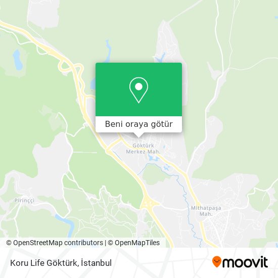 Koru Life Göktürk harita