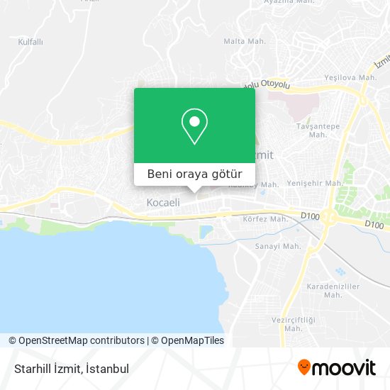 Starhill İzmit harita