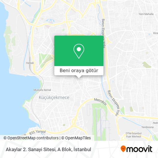 Akaylar 2. Sanayi Sitesi, A Blok harita