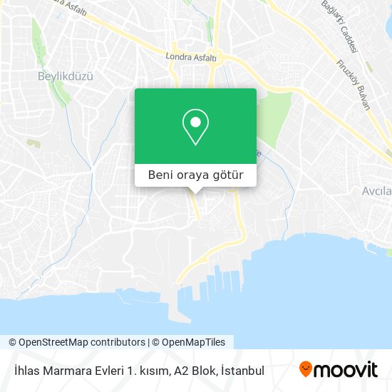 İhlas Marmara Evleri 1. kısım, A2 Blok harita