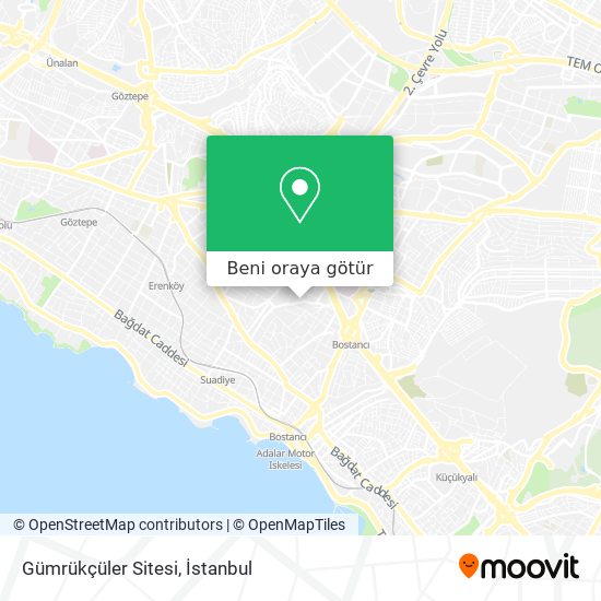 Gümrükçüler Sitesi harita