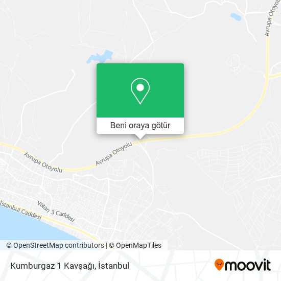 Kumburgaz 1 Kavşağı harita