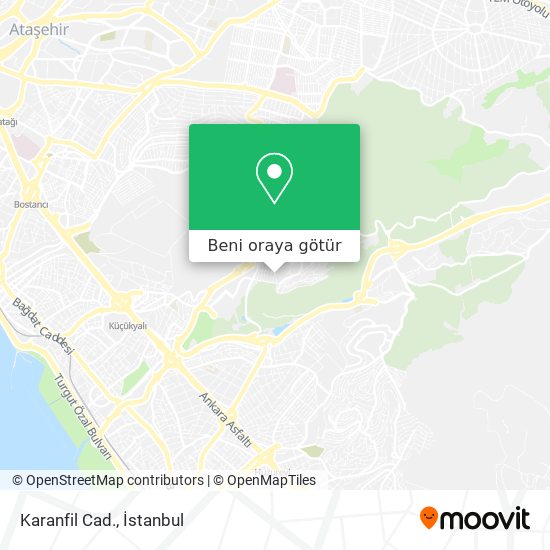 Karanfil Cad. harita