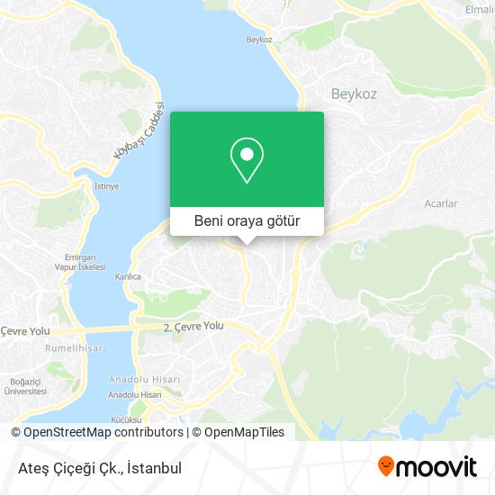 Ateş Çiçeği Çk. harita