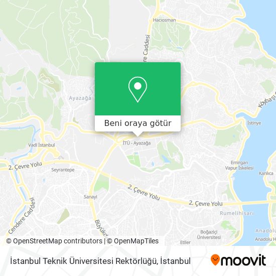 İstanbul Teknik Üniversitesi Rektörlüğü harita