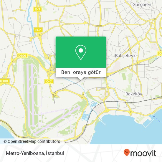 Metro-Yenibosna harita