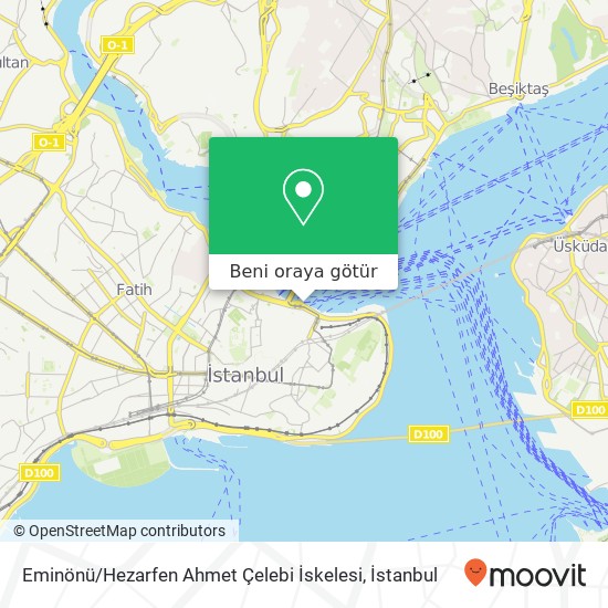 Eminönü / Hezarfen Ahmet Çelebi İskelesi harita