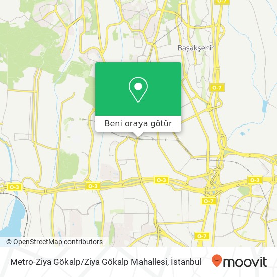 Metro-Ziya Gökalp / Ziya Gökalp Mahallesi harita