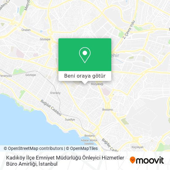 Kadıköy İlçe Emniyet Müdürlüğü Önleyici Hizmetler Büro Amirliği harita