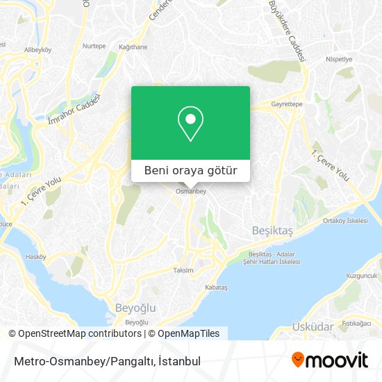 Metro-Osmanbey/Pangaltı harita