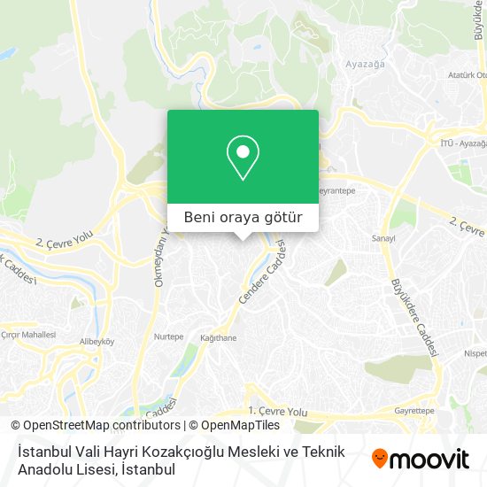 İstanbul Vali Hayri Kozakçıoğlu Mesleki ve Teknik Anadolu Lisesi harita