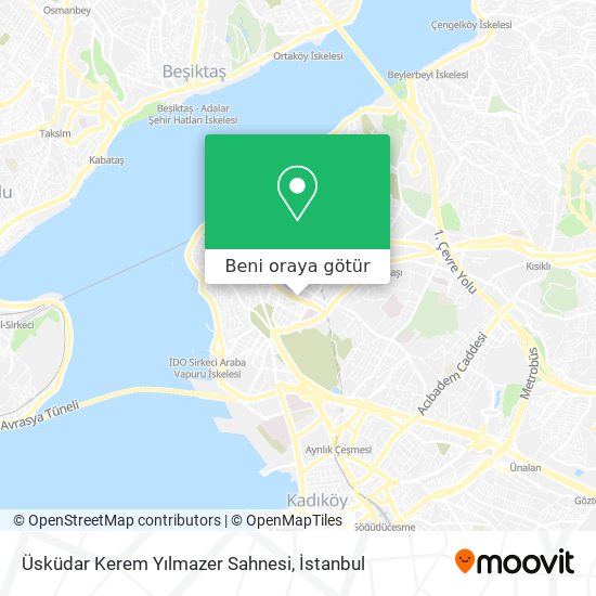 Üsküdar Kerem Yılmazer Sahnesi harita