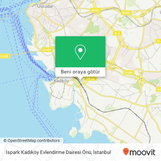 İspark Kadıköy Evlendirme Dairesi Önü harita
