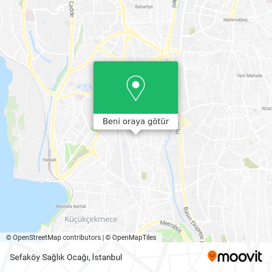Sefaköy Sağlık Ocağı harita