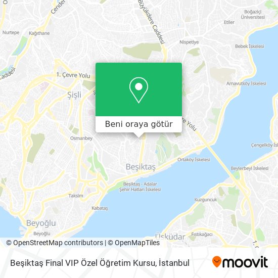 Beşiktaş Final VIP Özel Öğretim Kursu harita