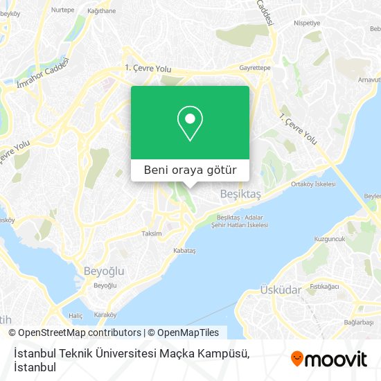 İstanbul Teknik Üniversitesi Maçka Kampüsü harita
