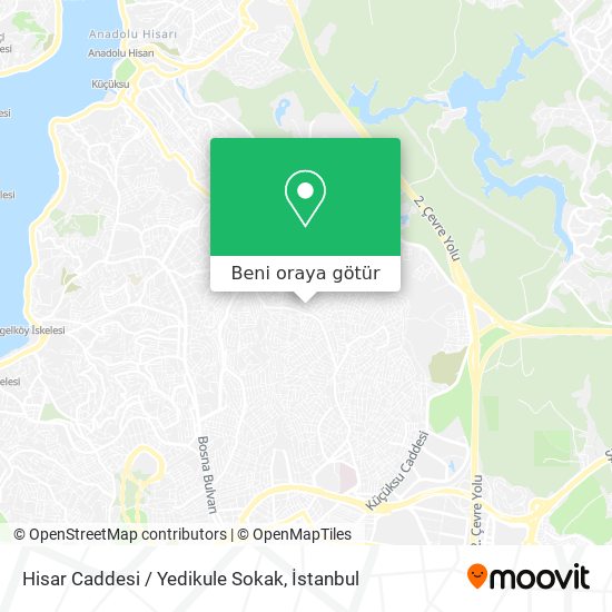 Hisar Caddesi / Yedikule Sokak harita