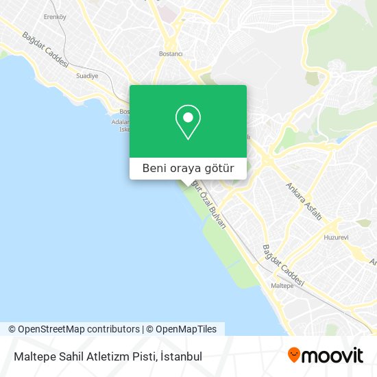 Maltepe Sahil Atletizm Pisti harita