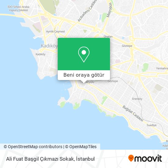Ali Fuat Başgil Çıkmazı Sokak harita