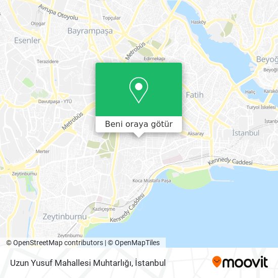 Uzun Yusuf Mahallesi Muhtarlığı harita