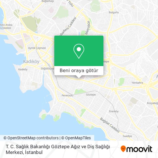 T. C. Sağlık Bakanlığı Göztepe Ağız ve Diş Sağlığı Merkezi harita