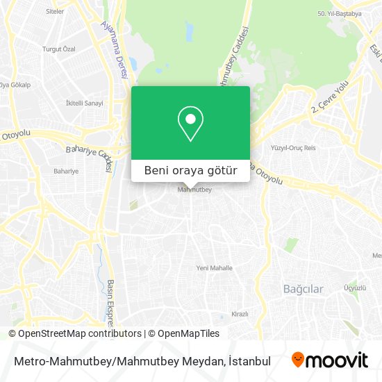 Metro-Mahmutbey / Mahmutbey Meydan harita