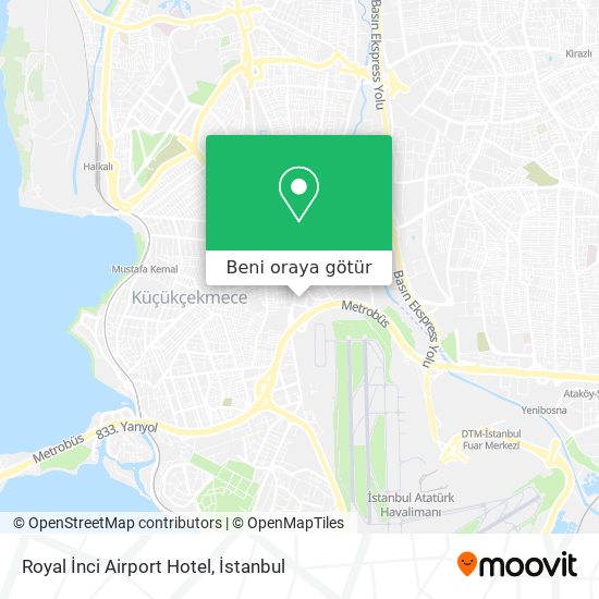 Royal İnci Airport Hotel harita