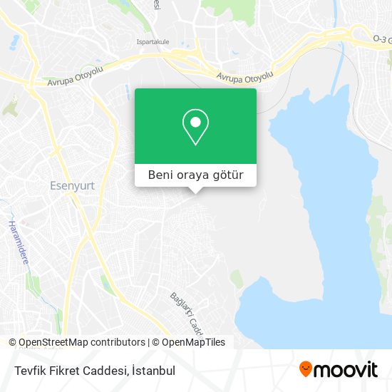 Tevfik Fikret Caddesi harita